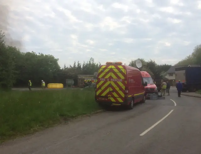 Fire at Four Winds Industrial Estate