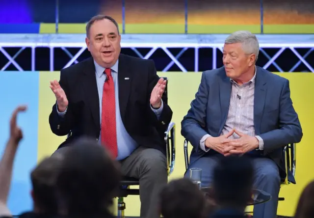 Alex Salmond and Alan Johnson