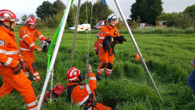 The Urban Search and Rescue Team with Bobby