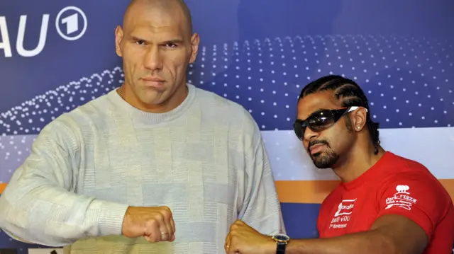 Nikolai Valuev and David Haye