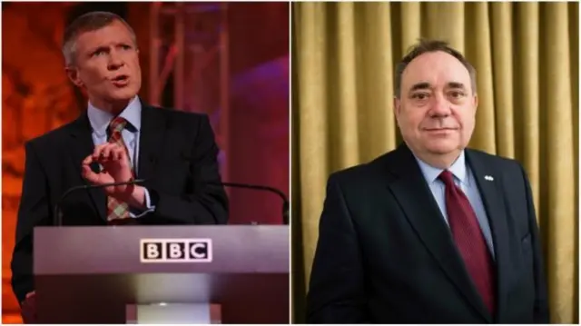 Willie Rennie and Alex Salmond