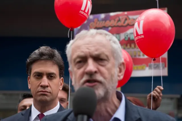 Ed Miliband and Jeremy Corbyn