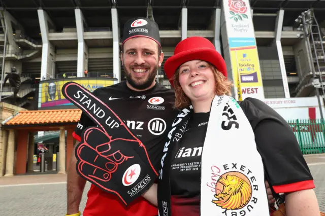 Saracens fans