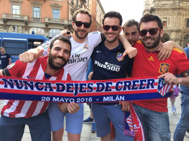 Atletico Madrid fans