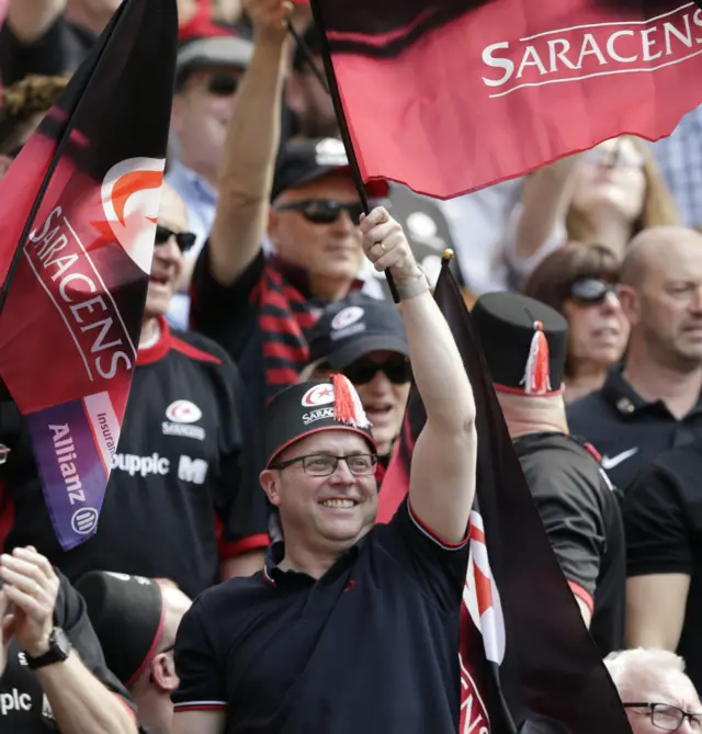 A Saracens fan