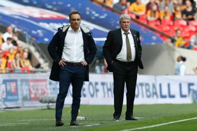 Carlos Carvalha and Steve Bruce