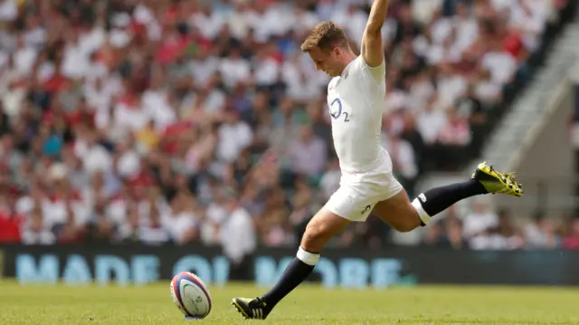 George Ford kicks