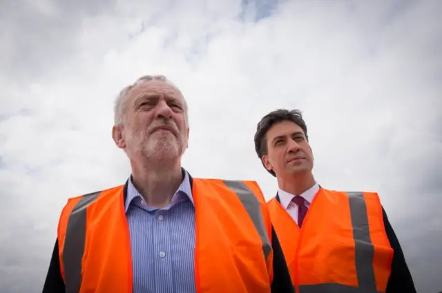 Jeremy Corbyn and Ed Miliband