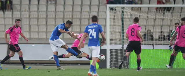 Graziano Pelle fires Italy into the lead