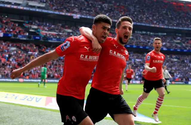 Ashley Fletcher celebrates