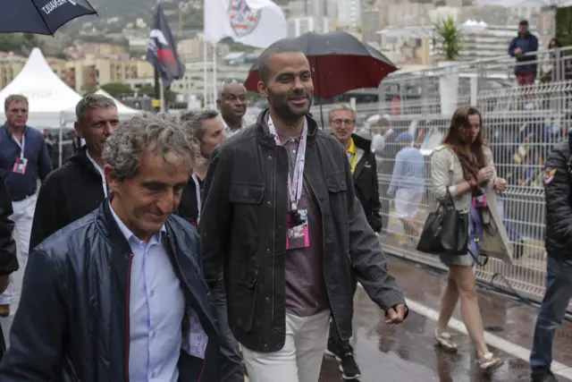 Tony Parker and Alain Prost