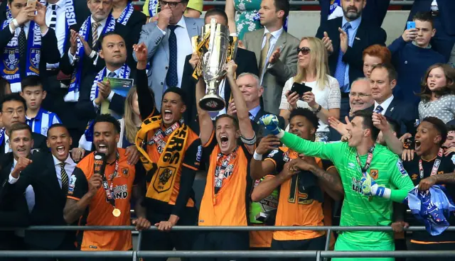 Hull City celebrate