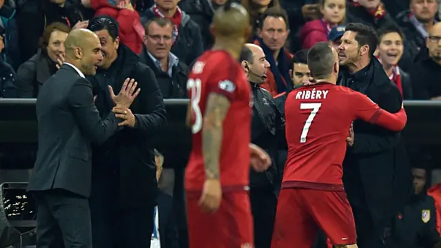 Diego Simeone and Pep Guardiola