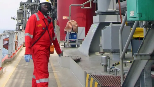 Oil worker in Nigeria