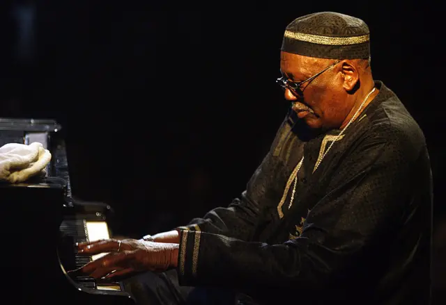 US piano player Randy Weston plays one of his compositions