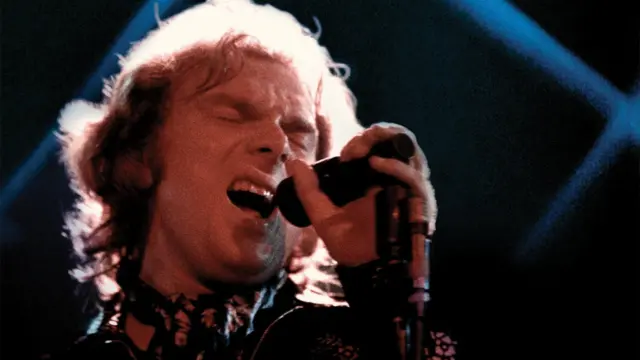 Van Morrison on the cover for It's Too Late To Stop Now
