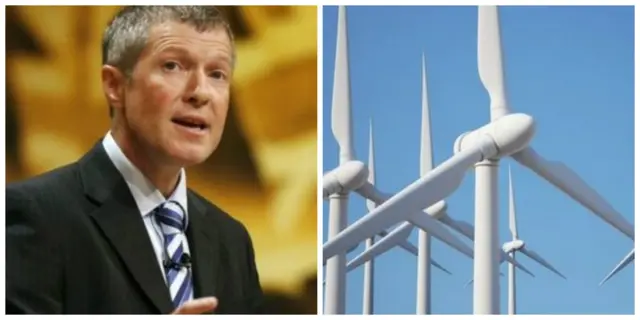 Willie Rennie and wind farm