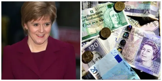 Nicola Sturgeon and Scottish currency