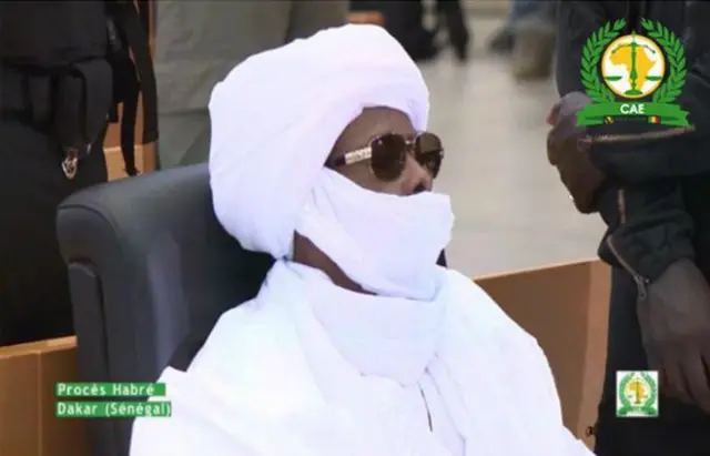 Hissene Habre in court