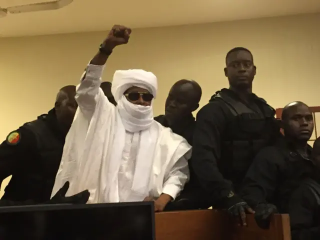 Hissene Habre in court