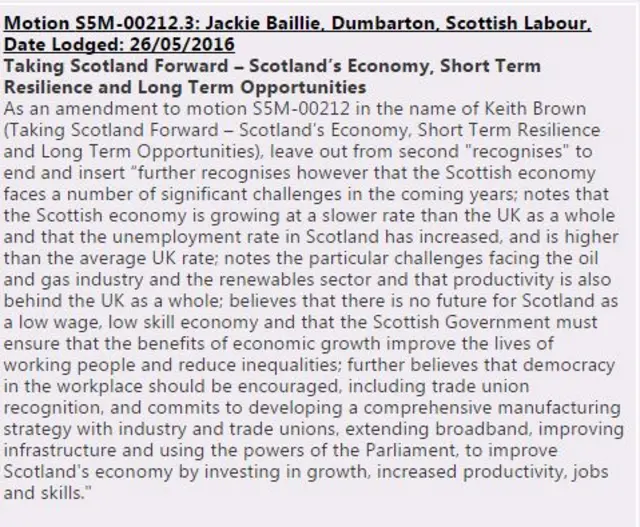 Jackie Baillie amendment