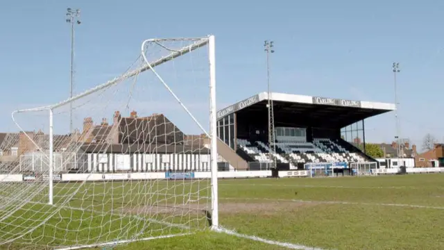 Stafford Rangers' ground at Marston Road