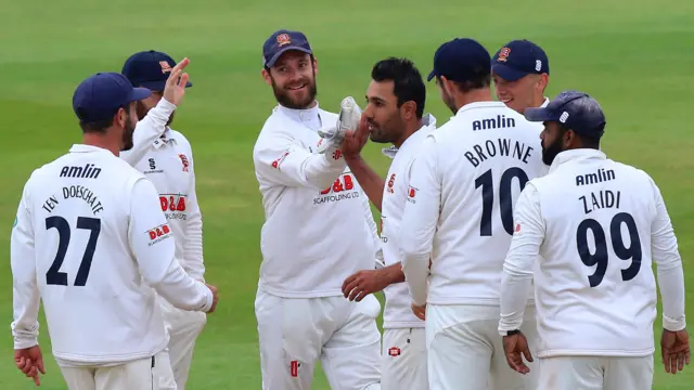 Essex celebrate wicket