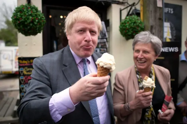 Boris Johnson and Gisela Stuart