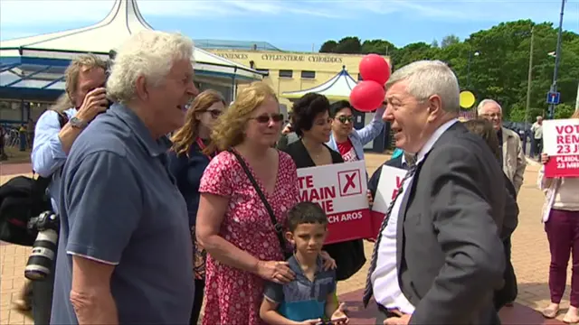 Rhodri Morgan and Alan Johnson