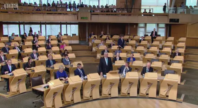 Rural Affairs Secretary Fergus Ewing in the chamber