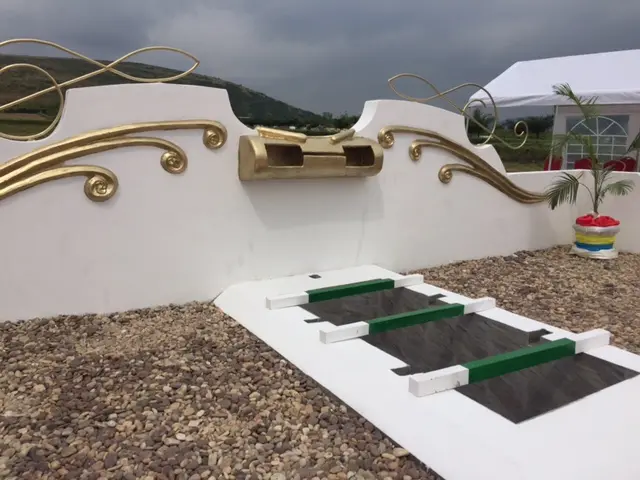 Grave prepared for the body of Papa Wemba