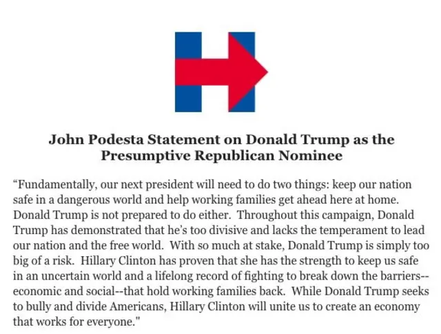 Clinton campaign statement