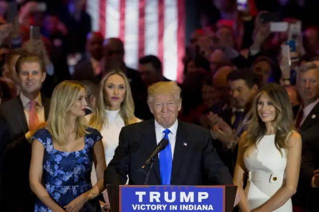 Donald Trump and family