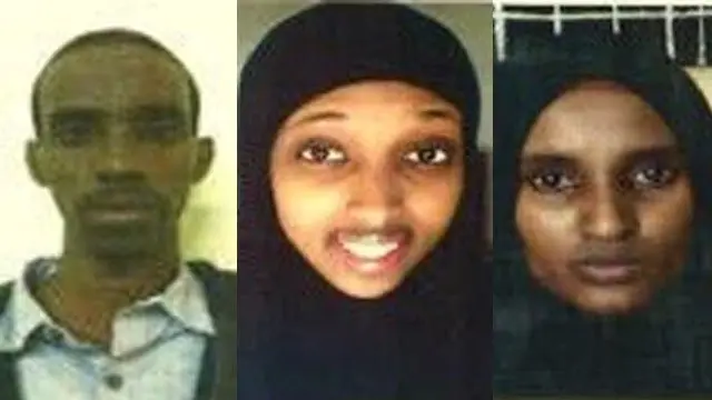 Photos of Mohammed Abdi Ali, Nuseiba Mohammed Haji and Fatuma Mohammed Hanshi