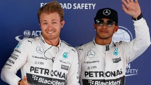 Nico Rosberg and Lewis Hamilton