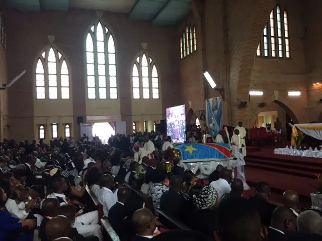 Inside Notre Dame Cathedral in Kinshasa