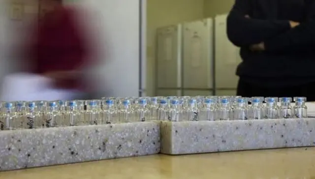 Bottles in a laboratory