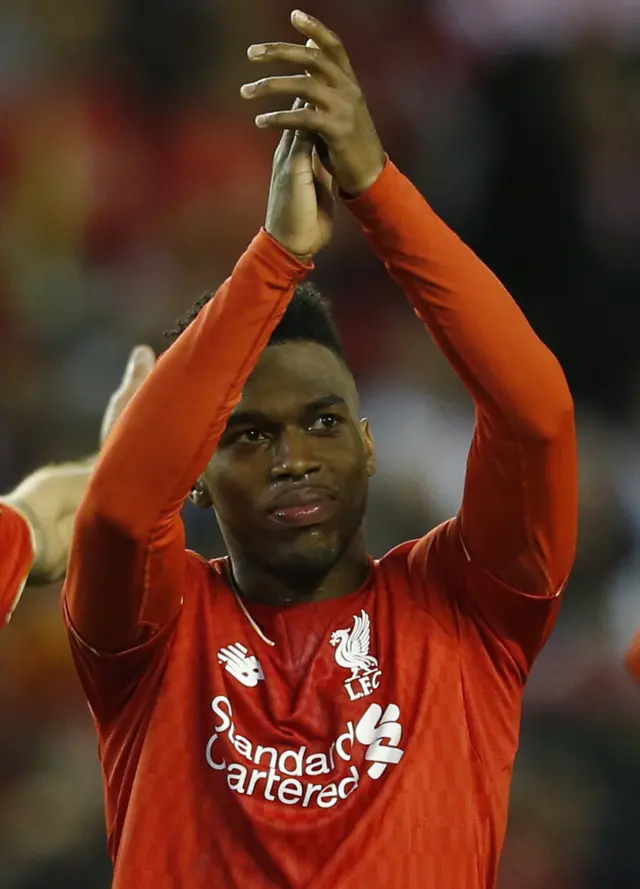 Daniel Sturridge applauds