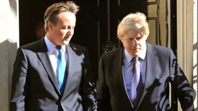 David Cameron and Boris Johnson