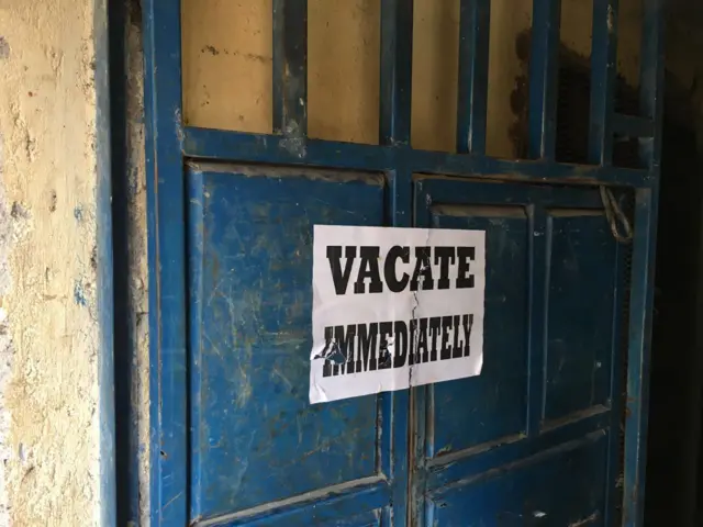 Notice that says Vacate Immediately