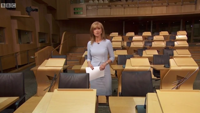 Jackie Bird anchors tonight's programme from Holyrood's chamber