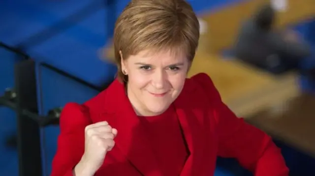 Nicola Sturgeon was in confident mood at the Glasgow count