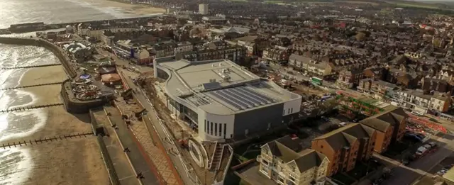 Aerial view of Bridlington's new
