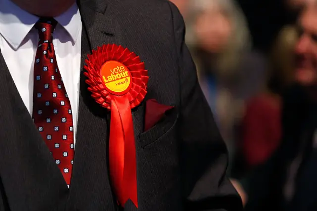 A Labour rosette