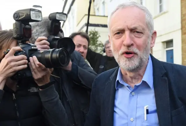 Jeremy Corbyn and photographers