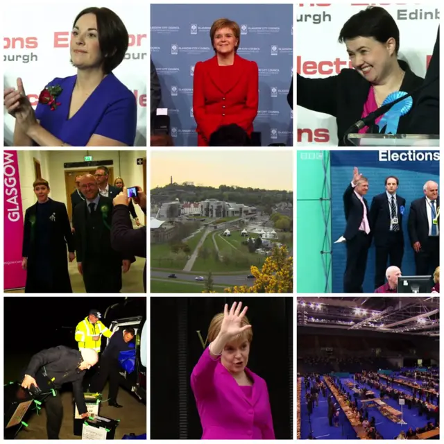 Holyrood election collage