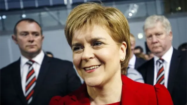 Ms Sturgeon said the SNP had made history by winning three elections in a row