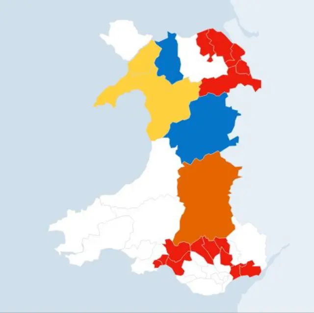 Map of Wales