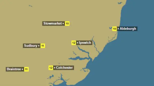 Overnight weather map