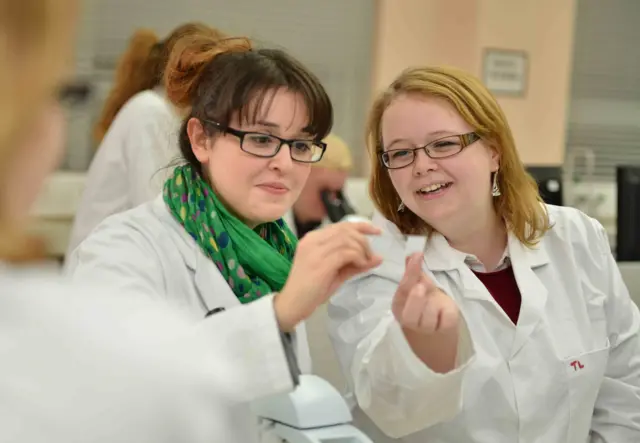 Dr Katharine Hubbard in the lab